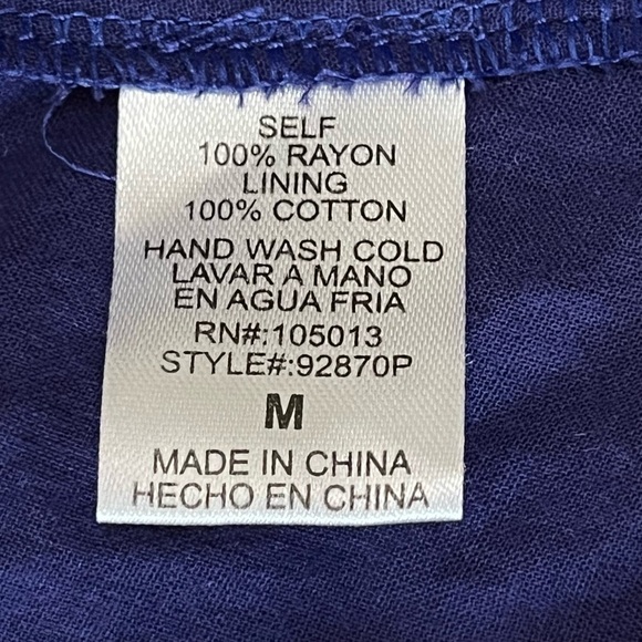 Altar’d State Floral Embroidered Blue Shift Dress Size Medium - Picture 8 of 9